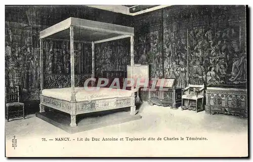 Cartes postales Nancy Lit du duc Antoine et tapisserie dite de Charles le Temeraire