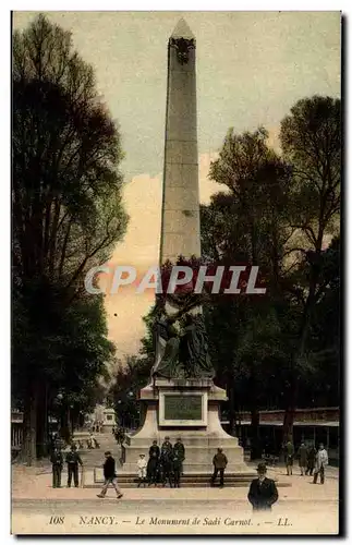 Cartes postales Le vieux Nancy Le monument de Sadi Carnot