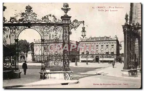 Nancy Cartes postales Place Stanislas Grille Jean Lamour