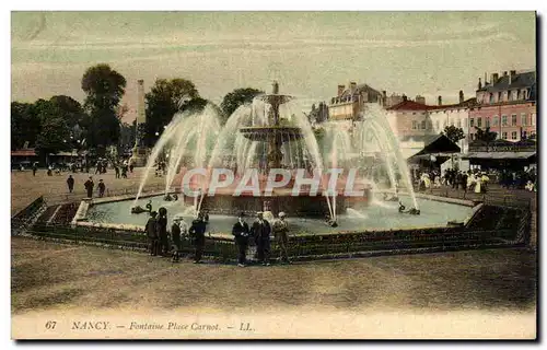 Cartes postales Nancy Fontaine Place Carnot