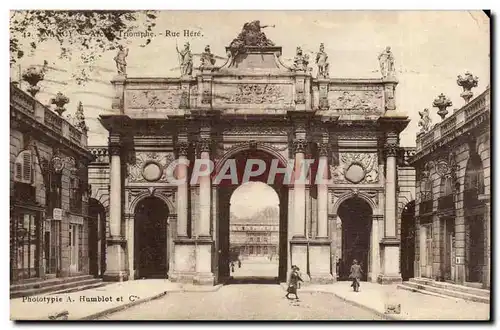 Cartes postales Nancy Arc de triomphe Rue Here