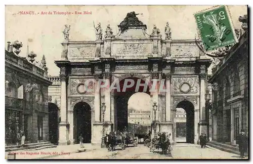 Cartes postales Nancy Arc de Triomphe Rue Here