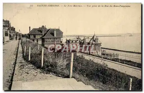 Cartes postales Ste Adresse Le Nice Havrais Vue prise de la rue du beau panorama