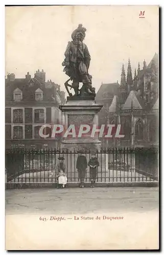 Ansichtskarte AK Dieppe La statue de Duquesne