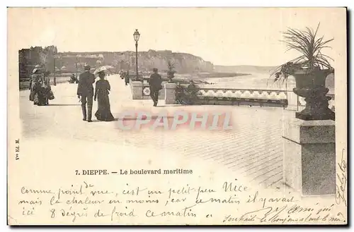 Dieppe Cartes postales Le boulevard Maritime