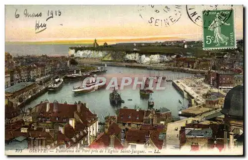 Dieppe Cartes postales Panorama du port pris de l&#39eglise St Jacques