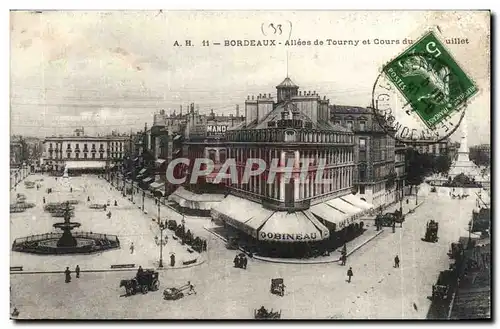 Cartes postales Bordeaux Allees de Tourny et cours du XXX juillet