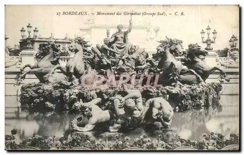 Cartes postales Bordeaux Monument des Girondins