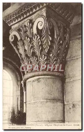 Cartes postales Chatel Censoir L'eglise Chapiteau du choeur
