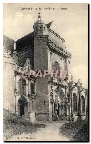 Ansichtskarte AK Tonnerre Facade de l&#39eglise St pierre