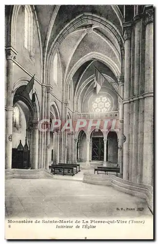 Ansichtskarte AK Monastere de Sainte marie de la pierre qui vive Interieur de l&#39eglise