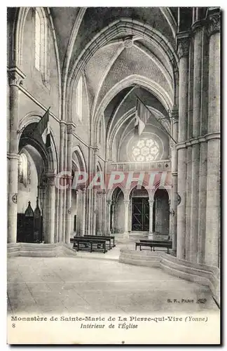 Cartes postales Monastere de Sainte marie de la pierre qui vive Interieur de l'eglise