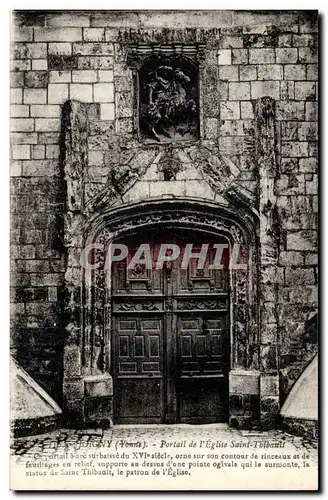 Cartes postales Joigny Portail de l'eglise Saint Thibault