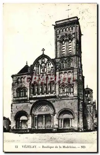 Cartes postales Vezelay Basilique de la Madeleine