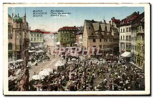 Cartes postales Mainz Place du marche