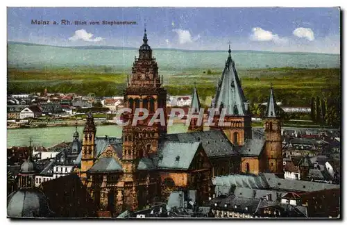 Cartes postales Mainz Blick vom Stephansturm