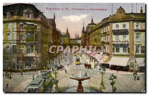 Cartes postales Frankfurt Kairserplatz Kaiserstrasse