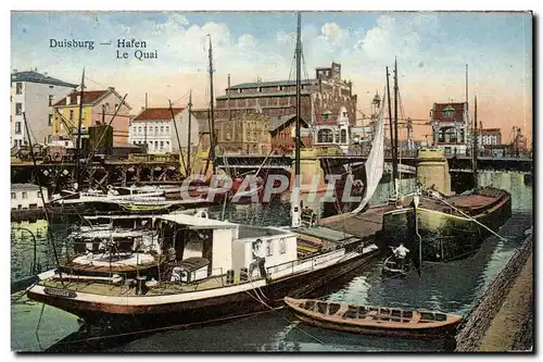 Cartes postales Duisburg Hafen Le quai