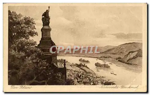 Cartes postales Der Rhein Niederwald Denkmal