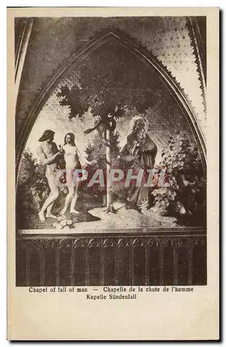 Ansichtskarte AK Chapel of fall of man Chapelle de la chute de l&#39homme