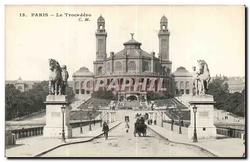 Cartes postales Paris Le pont d&#39iena et le Trocadero