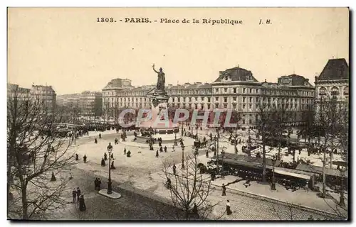 Paris Cartes postales Place de la Republique