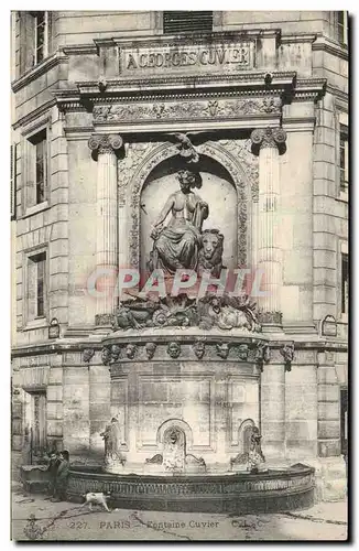 Paris Ansichtskarte AK Fontaine Cuvier Lion