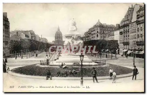 Paris Cartes postales Monument de pasteur et les Invalides