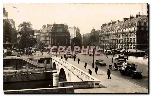 Paris Cartes postales Place St Michel et le pont