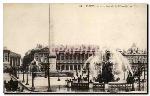 Paris Cartes postales La place de la Concorde