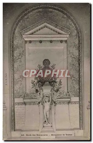 Cartes postales Paris Ecole des Beaux Arts Monument d eDuban