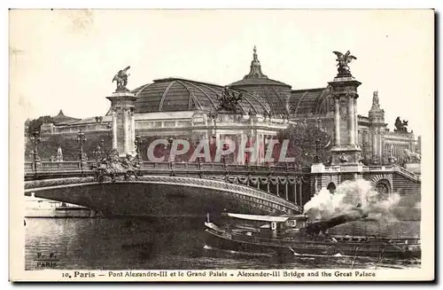 Paris Ansichtskarte AK Pont Alexandre III et le grand palais