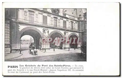 Paris Ansichtskarte AK Guichets du pont des Saints Peres