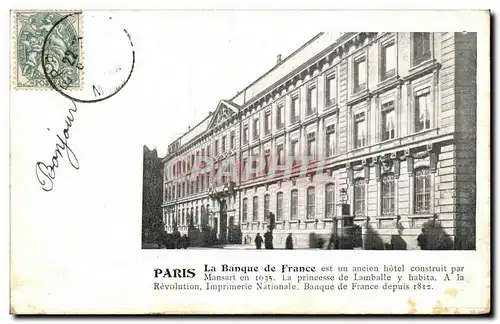 Paris Cartes postales Banque de France