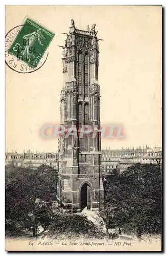 Paris Cartes postales La tour Saint Jacques