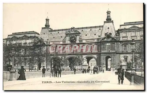 Ansichtskarte AK Paris Les Tuileries Guichets du Carrousel Louvre