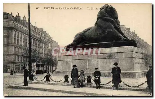 Cartes postales Paris Lion de Belfort