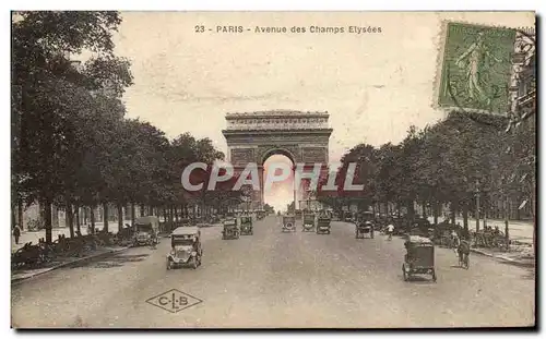 Paris Ansichtskarte AK Avenue des Chaps Elysees