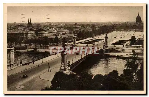 Cartes postales Paris Le pont Alexandre III et l&#39esplanade des Invalides