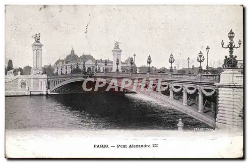 Cartes postales Paris Pont Alexandre III