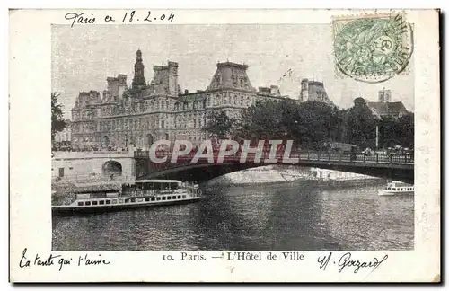 Ansichtskarte AK Paris L&#39hotel de ville Facade principale