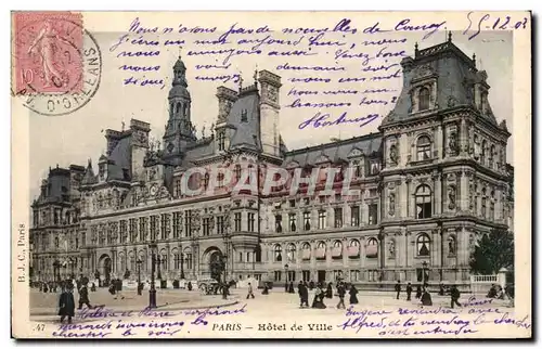 Cartes postales Paris L&#39hotel de ville