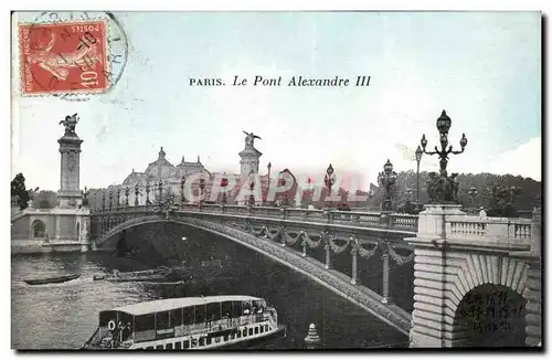 Cartes postales Paris Pont Alexandre III