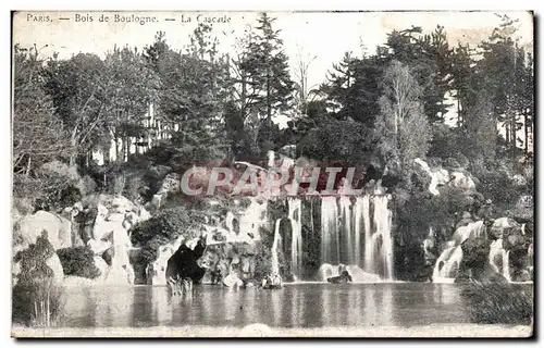 Ansichtskarte AK Paris Bois de Boulogne La cascade