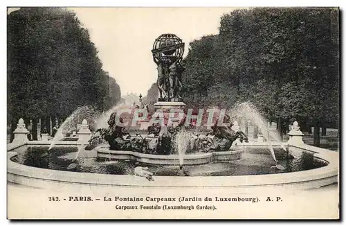 Cartes postales Paris Fontaine Carpeaux Jardin du Luxembourg