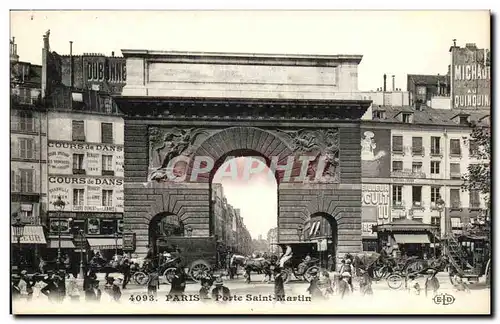 Cartes postales Paris Porte St Martin