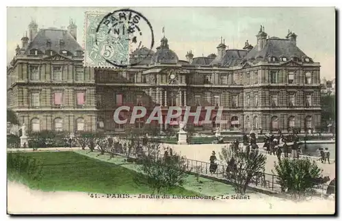 Paris Ansichtskarte AK Jardin du Luxembourg Le Senat