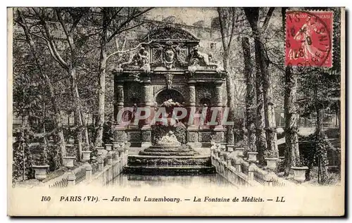 Paris Ansichtskarte AK Jardin du Luxembourg La fontaine de medicis