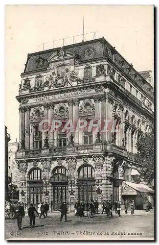 Paris Ansichtskarte AK Theatre de la Renaissance