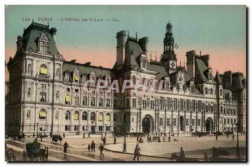 Paris Cartes postales Hotel de ville